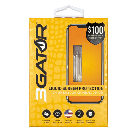 3GATOR Liquid Glass Screen Protector | $100 Screen Repair Guarantee